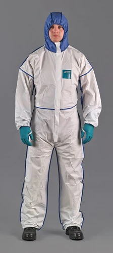 Ansell veiligheidsoverall | maat l | wit blauw | psa-categorie iii | 1 stuk - wn18b-00195-04 wn18b-00195-04