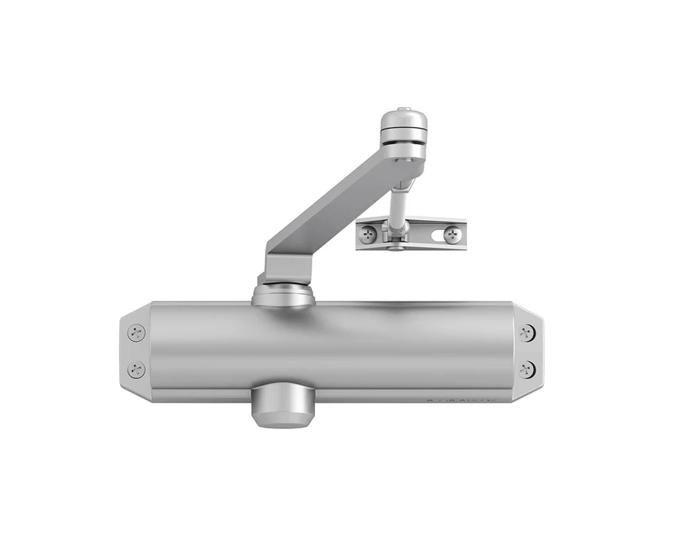 Assa abloy dc120 deurdranger en 2 3 | inclusief schaararm | kleur zilver ev1. | 180-15 ° - 10037201
