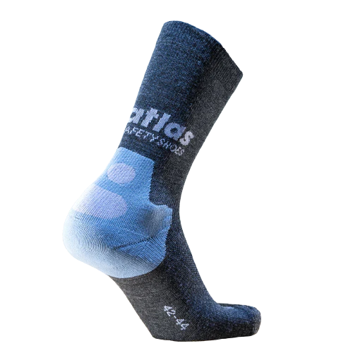 Atlas all seasons workwear sock | grijs lichtgrijs | maat 35 - 4043692447636