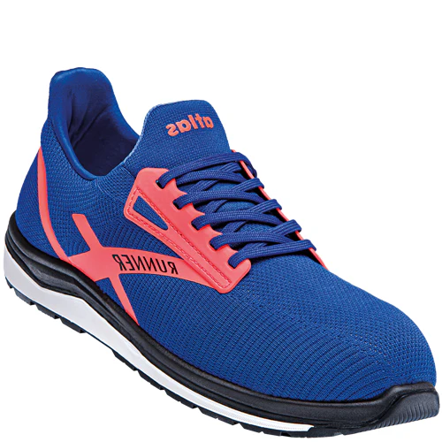 Atlas werkschoen runner 45 s1p | neon blauw | maat 46 - 4043692434414