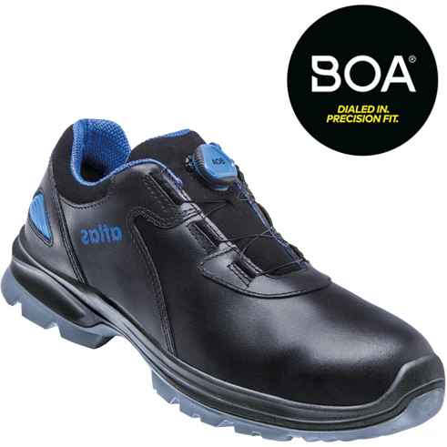 Atlas werkschoen sl 9645 xp 2.0 boa laag s3 w12 | zwart blauw | maat 43 - 00.012.122.43