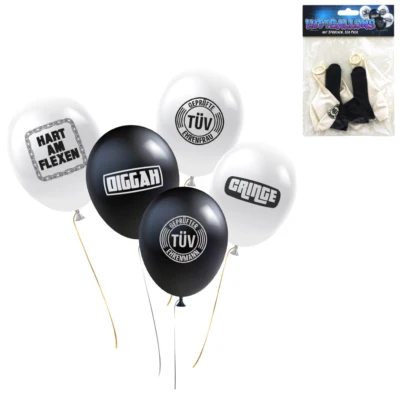 Ballonnen met teksten 22 cm set van 5 | 24 stuks