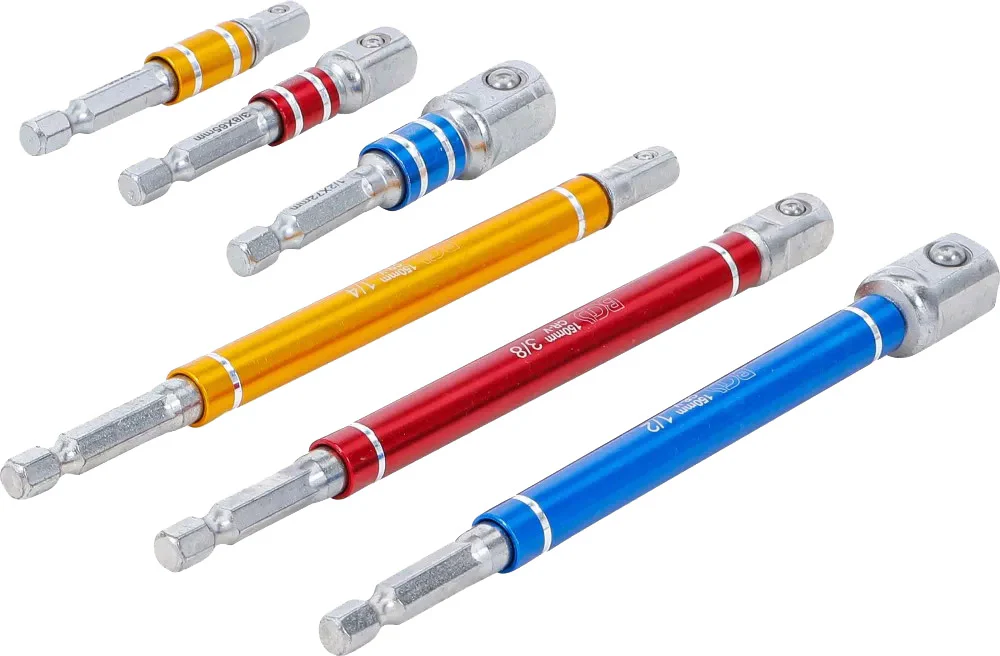 Bgs technic adapter set for drills 1 4 , 3 8 , 1 2 - Image 2