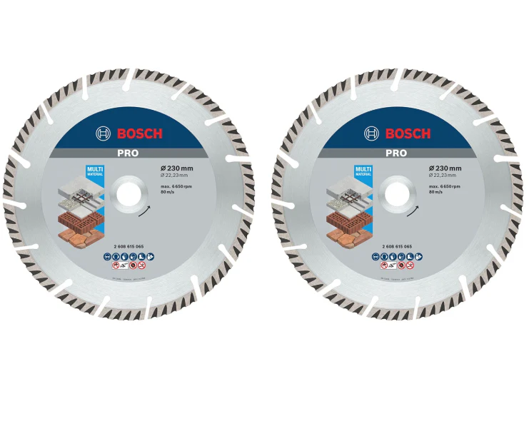 Bosch accessoires 2 stuks diamantdoorslijpschijf standaard for universal 230 mm (duopack) - 061599766y