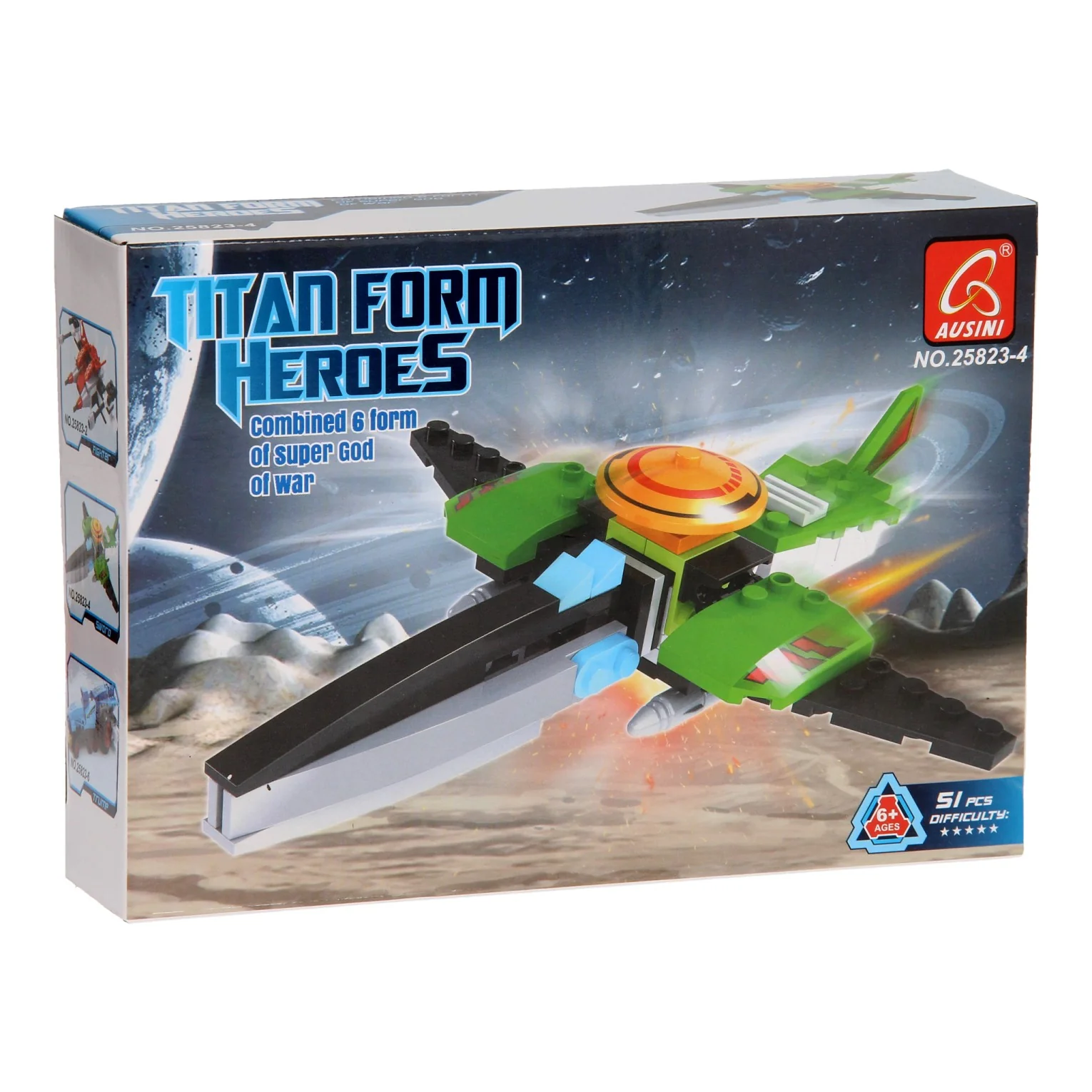 Bouwset titan heroes - space groen, 51dlg. - Image 2