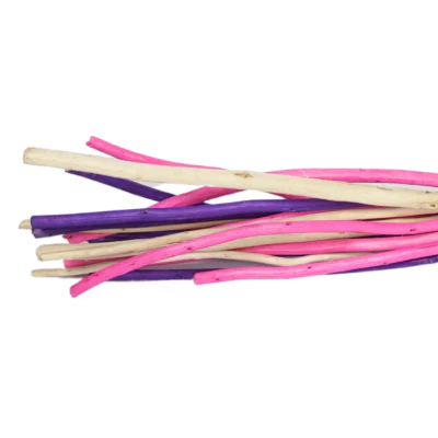 Bundel decoratie hout naturel roze paars 100 cm | 20 stuks - Image 2