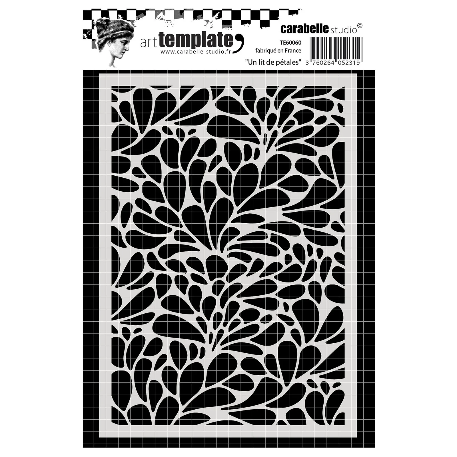 Carabelle studio • template 10,5x14,8cm un lit de pétales