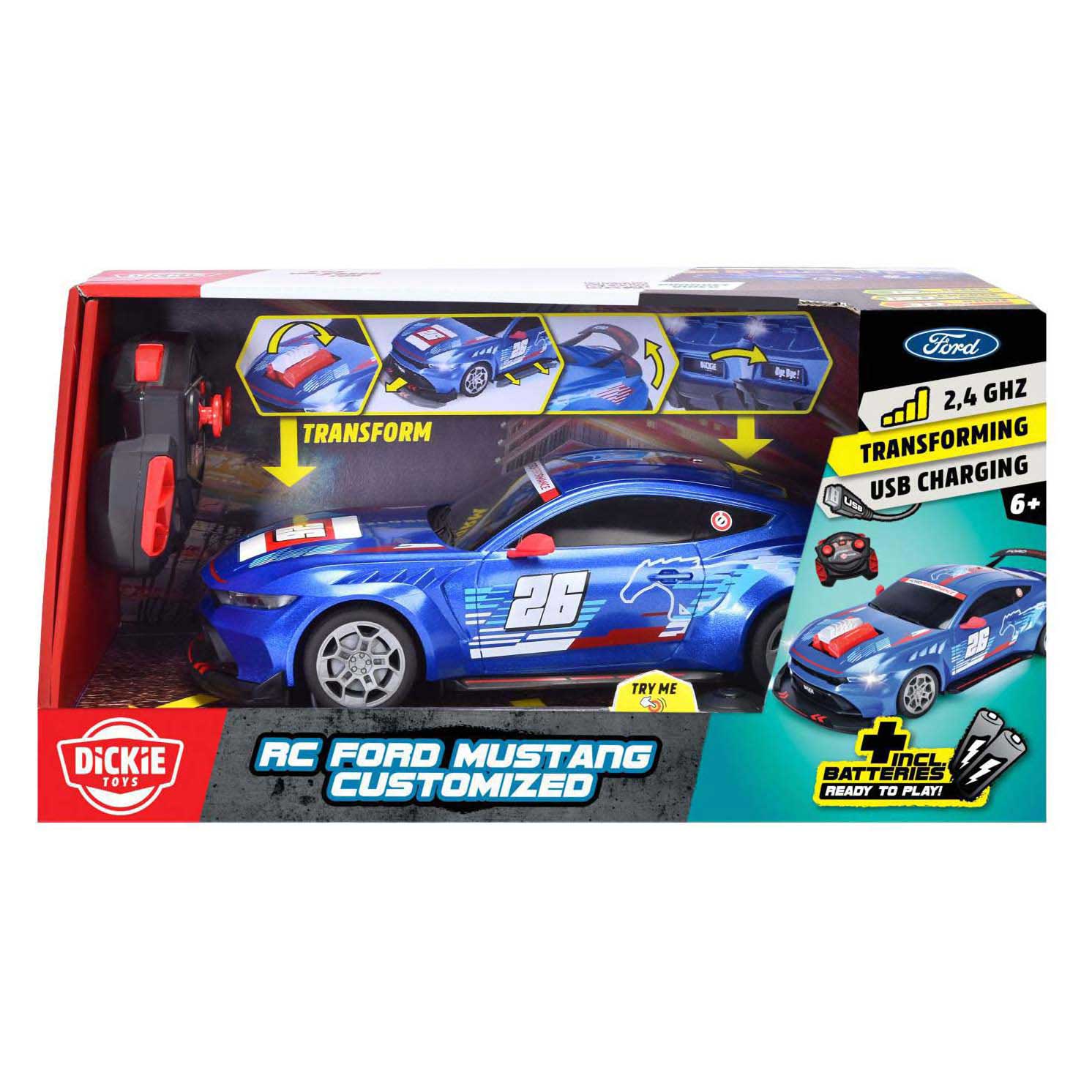 Dickie rc ford mustang customized, try me, rtr - Image 3