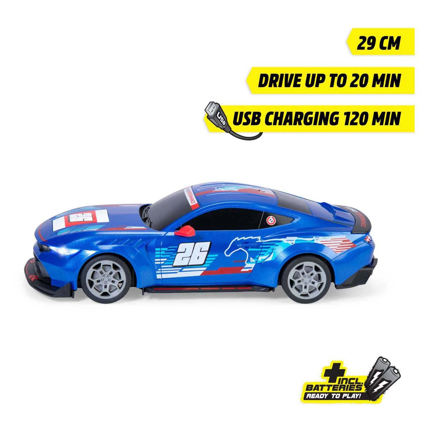 Dickie rc ford mustang customized, try me, rtr - Image 4