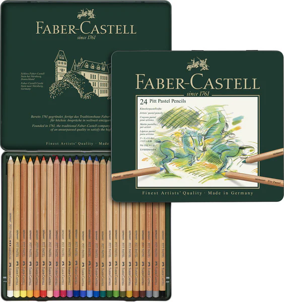 Faber castell fc-112124 pastelpotlood faber-castell pitt metalen etui a 24 stuks - Image 2