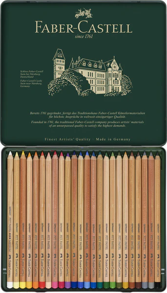 Faber castell fc-112124 pastelpotlood faber-castell pitt metalen etui a 24 stuks - Image 4