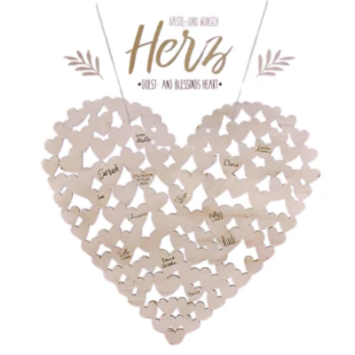 Gastenboek hart 47 cm | 24 stuks - Image 2