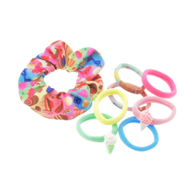 Haarelastiek candy pastel 8-delig | 36 stuks - Image 2