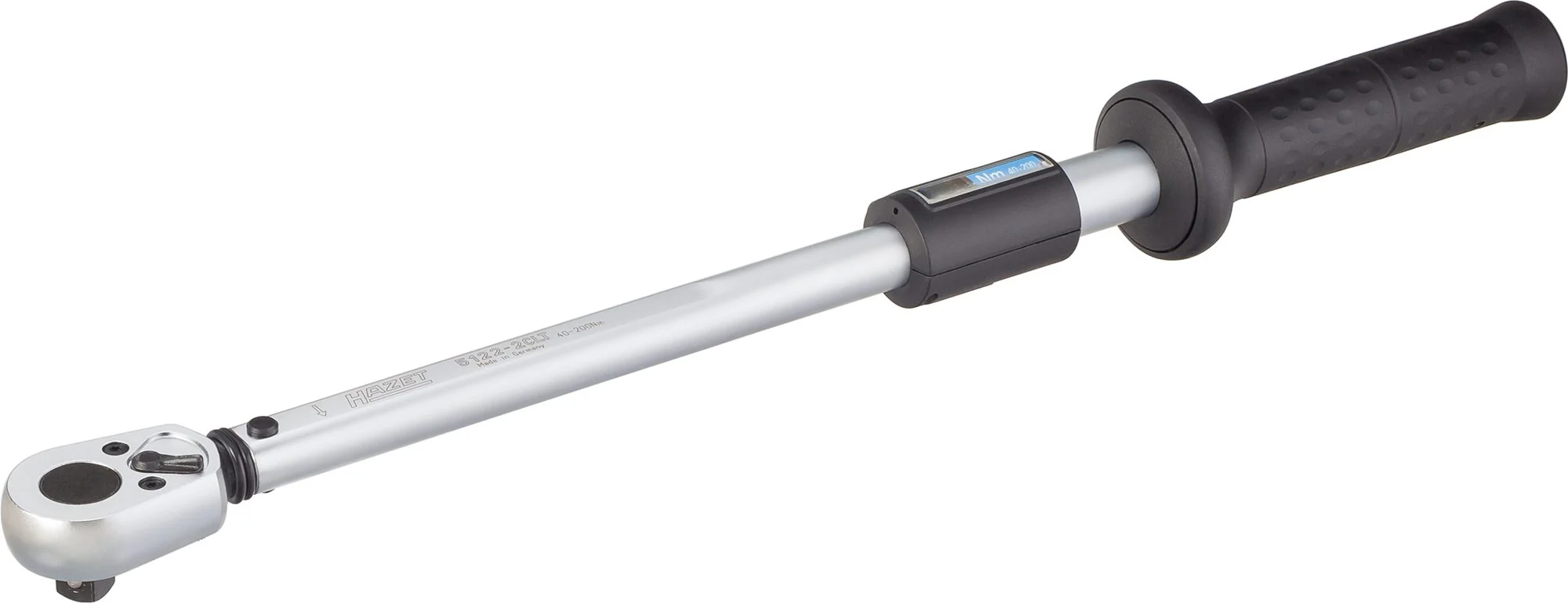 Hazet momentsleutel 5122-2clt - draaimomentbereik min-max: 40 – 200 nm - nauwkeurigheid: 4% - 1 2 inch (12,5 mm) vierkant massief - lengte: 545 mm