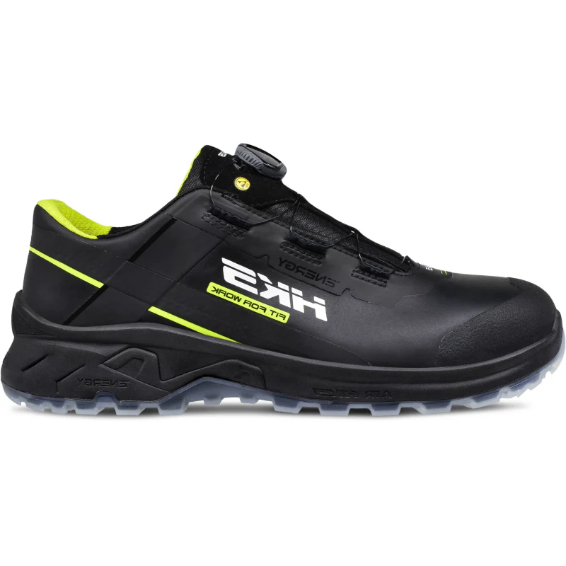 Hks werkschoen airguard neon black boa s3l laag | zwart | maat 42 - 4040005668429