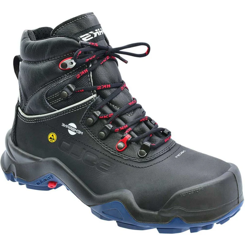Hks werkschoen delta 1 dry ntp hoog s3 esd | zwart blauw | maat 39 - 00.162.030.39