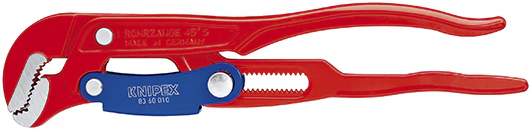 Knipex pijptang s-vormig met snelle instelling rood poedergecoat 330 mm - 8360010