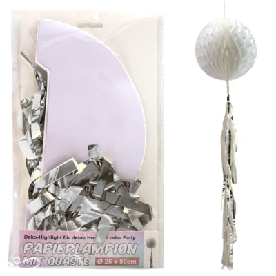 Lampion met kwast 80 cm 2 assorti | 24 stuks - Image 2