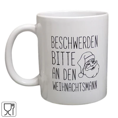 Mok weihnachtsmann wit 350ml | 24 stuks