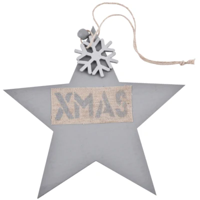 Ngk hanger kerst xmas grijs 32 cm | 24 stuks