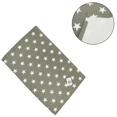 Placemat ster katoen grijs 48 cm | 48 stuks