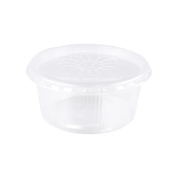 Plastic bak + deksel helder (250x 250cc)