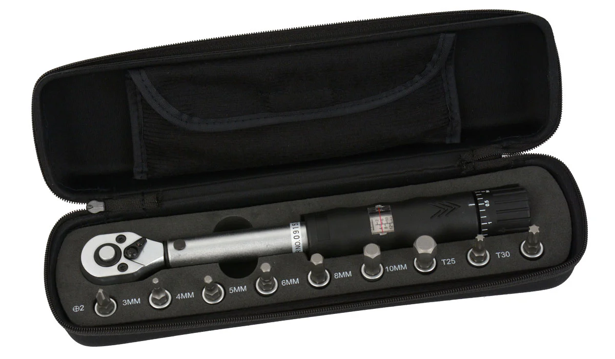 Radon comp torque wrench 1 4 2-14 nm fixable incl. bits