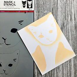 Ranger ink ranger • dina wakley media sjabloon cat head masks - Image 2