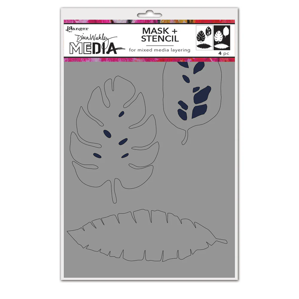 Ranger ink ranger • dina wakley media stencils tropical masks