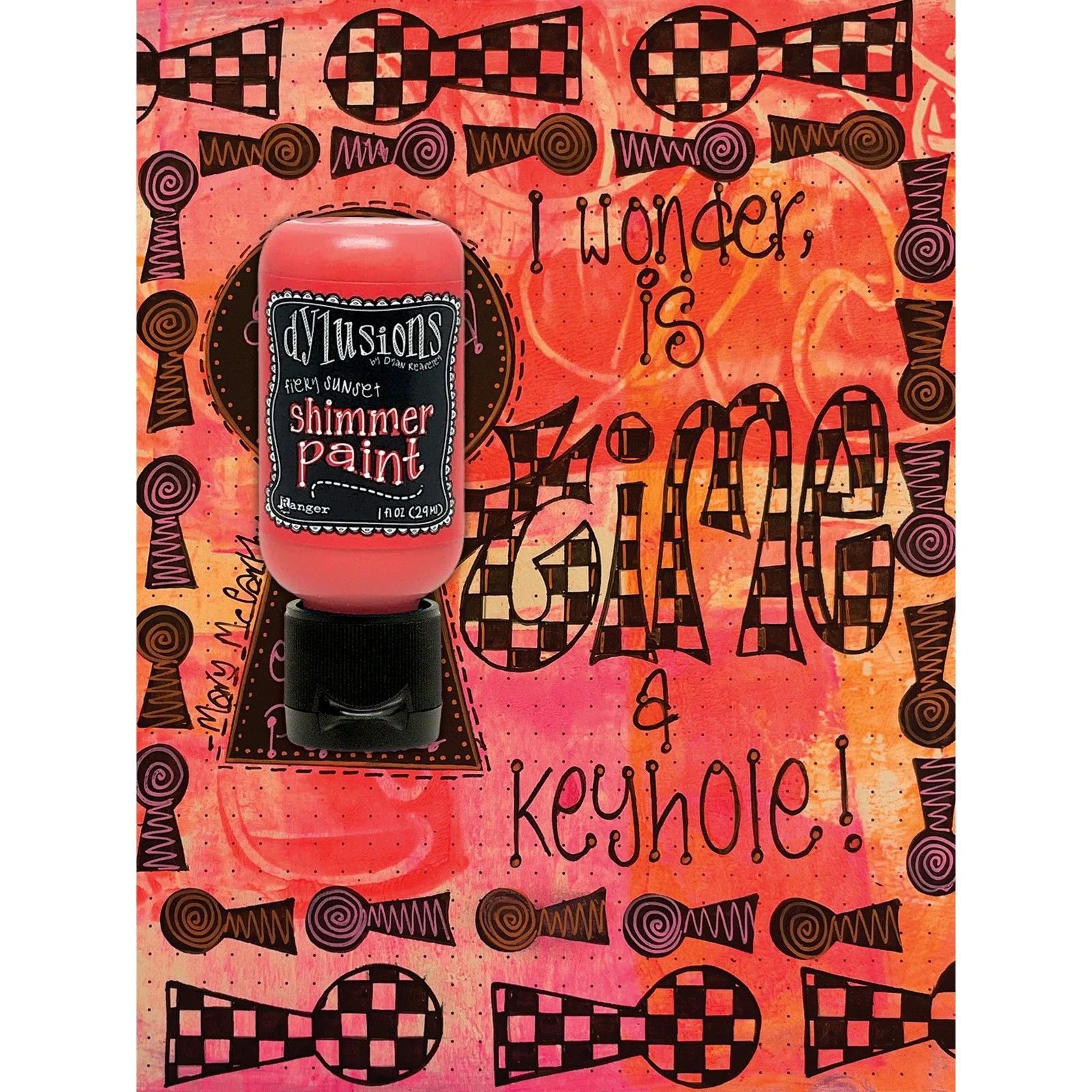 Ranger ink ranger • dylusions shimmer paint fiery sunset 29ml - Image 2
