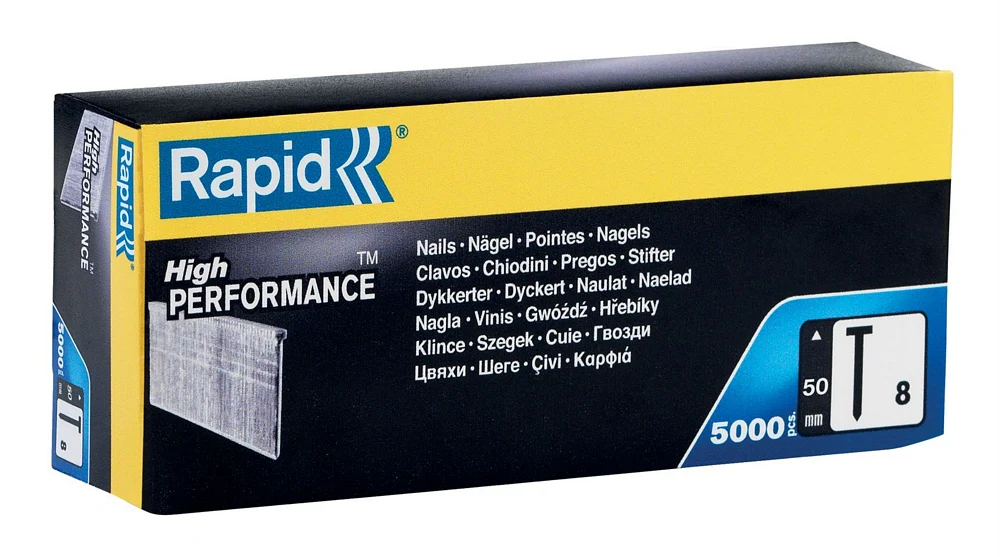 Rapid nr. 8 brads 50 mm, 5.000 stuks - 40100537 - 40100537