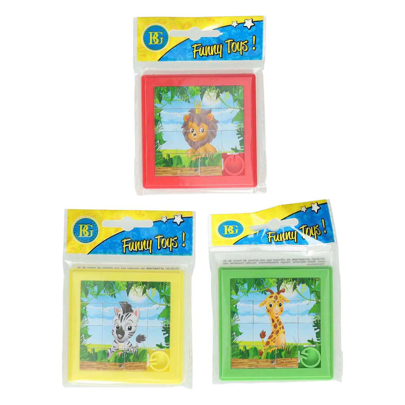 Schuifpuzzel dier - 8x8cm - Image 2