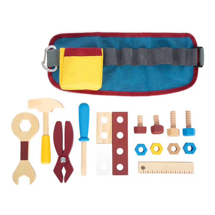 Small foot houten gereedschap met riem - Image 3