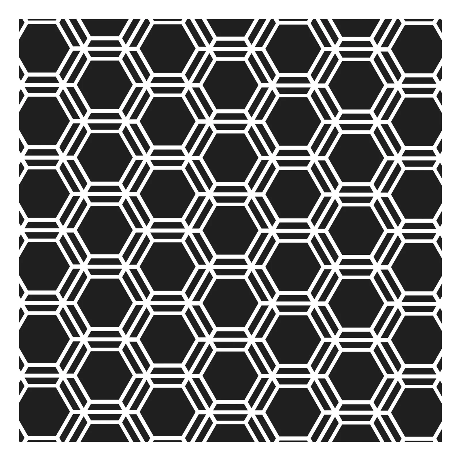 The crafter's workshop • template 15x15cm honeycomb
