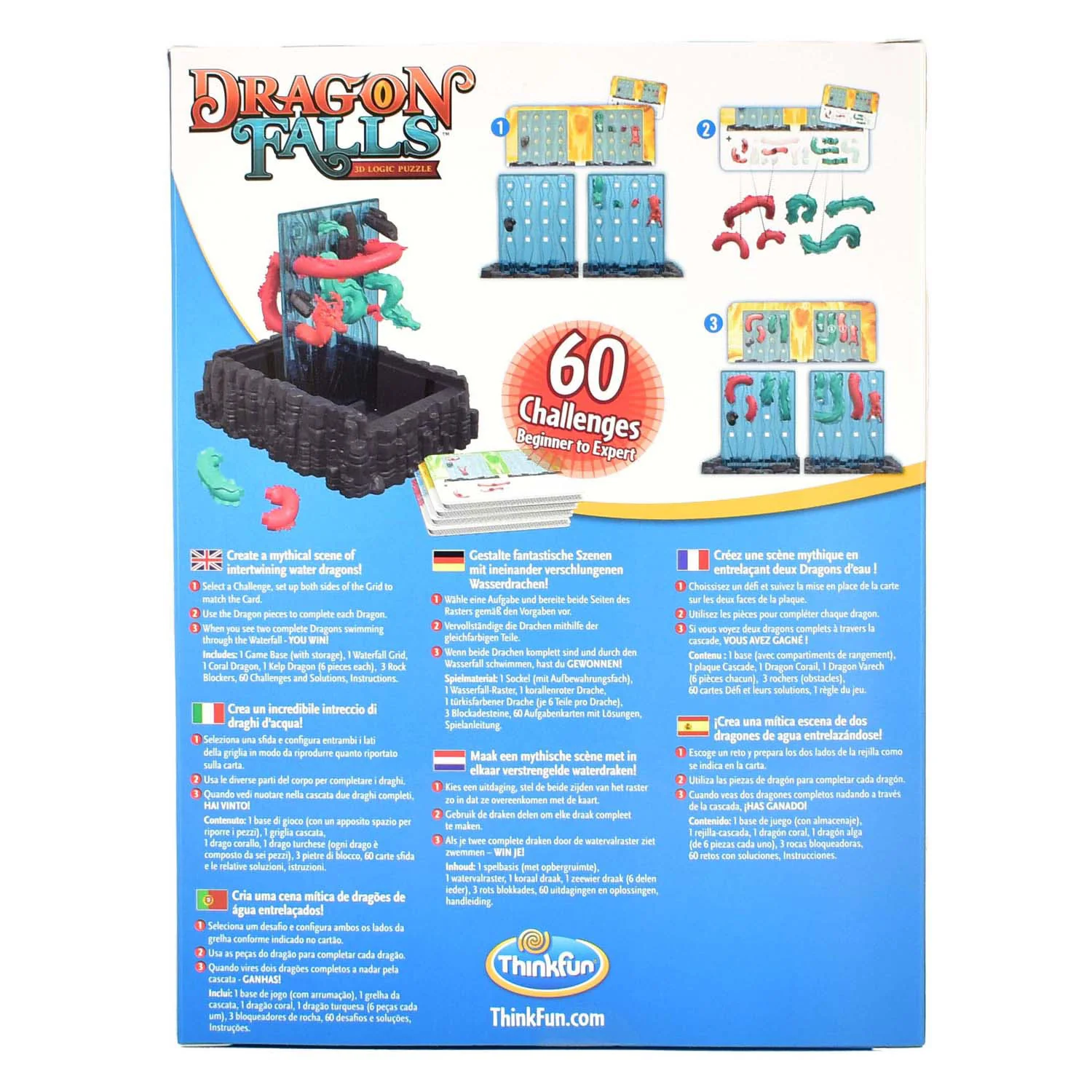 Thinkfun dragon falls 3d denkpuzzel, 60 challenges - Image 2