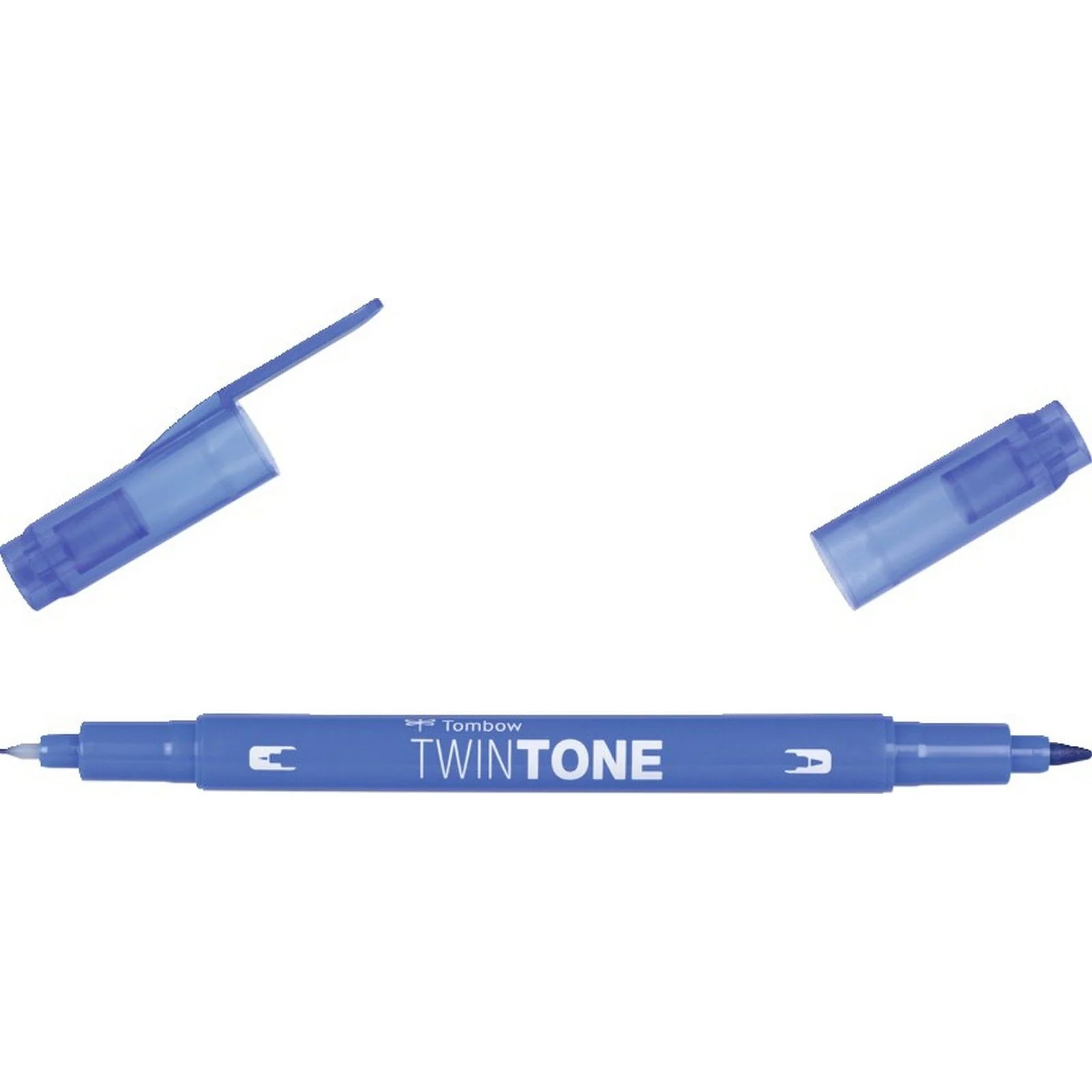 Tombow • twintone dual-tip brushpen blue - Image 2