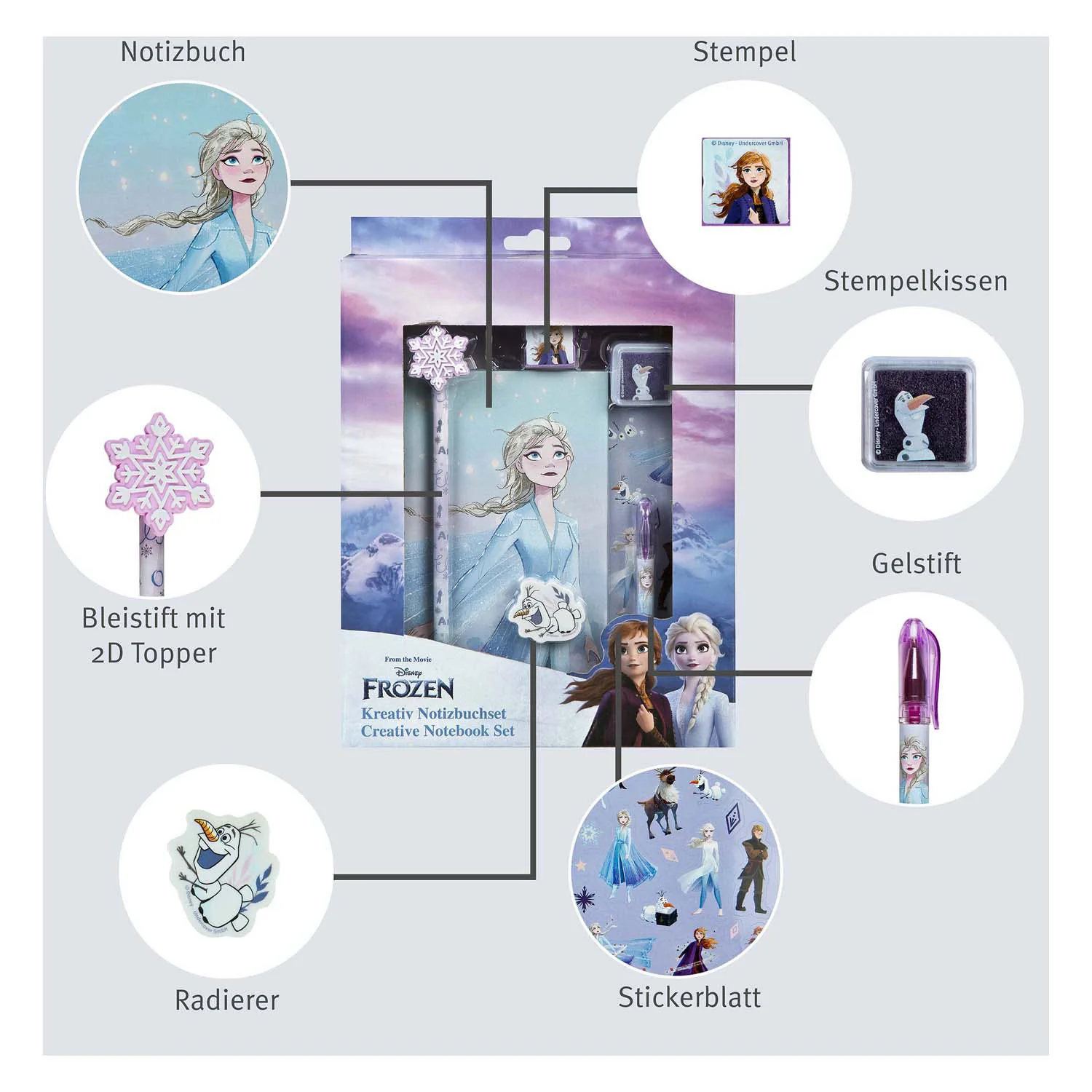 Undercover notitieblok set frozen - 7dlg. - Image 3