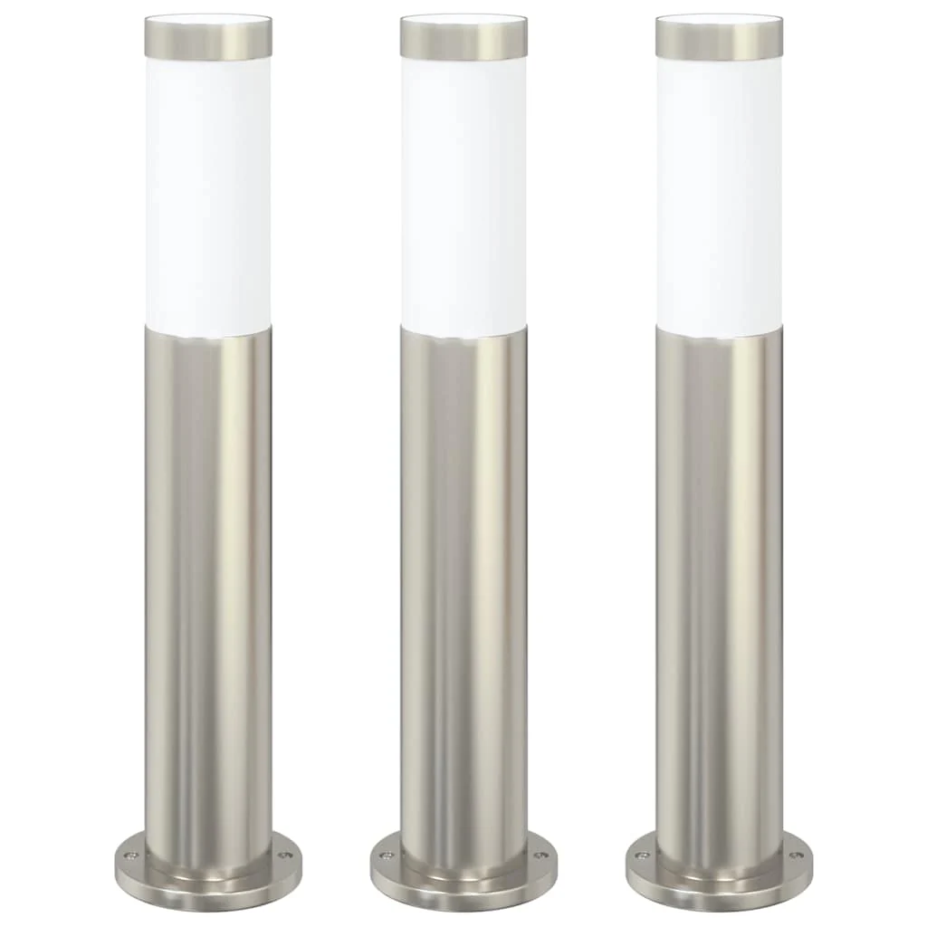 Vidaxl bolderverlichting 3 stuks 50 cm rvs ip44 - Image 2