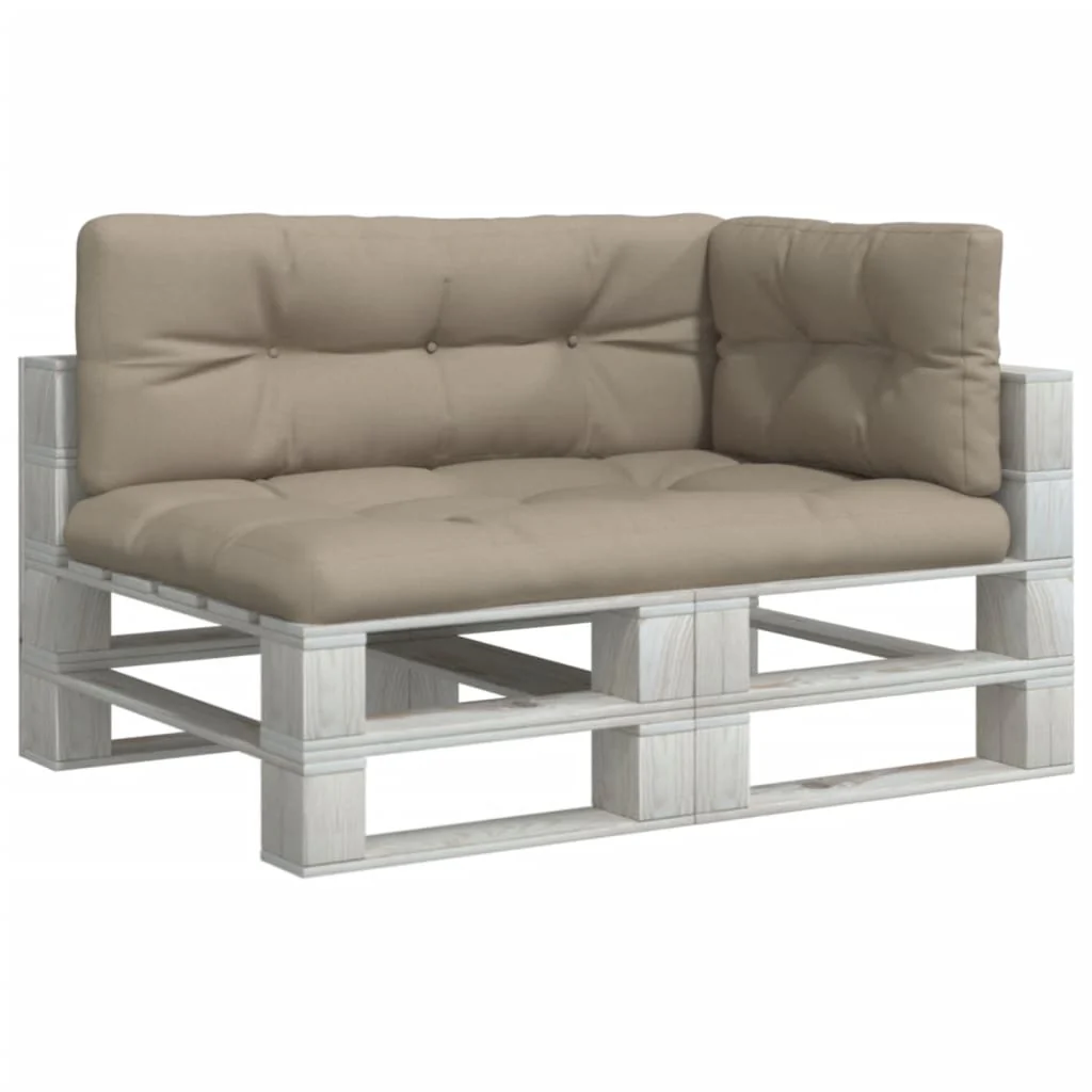 Vidaxl palletkussens 3 st stof taupe - Image 3