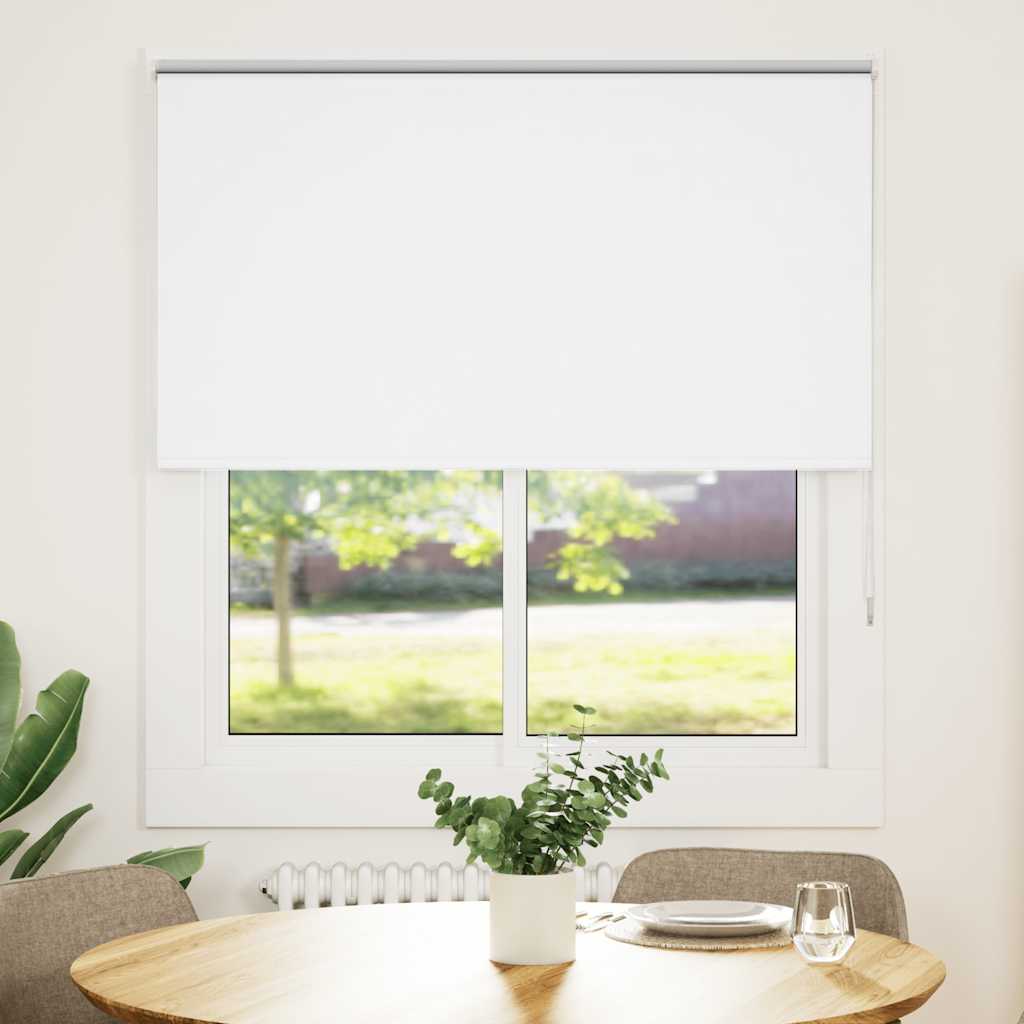 Vidaxl rolgordijn verduisterend 130x130 cm stofbreedte 126,6 cm wit - Image 2