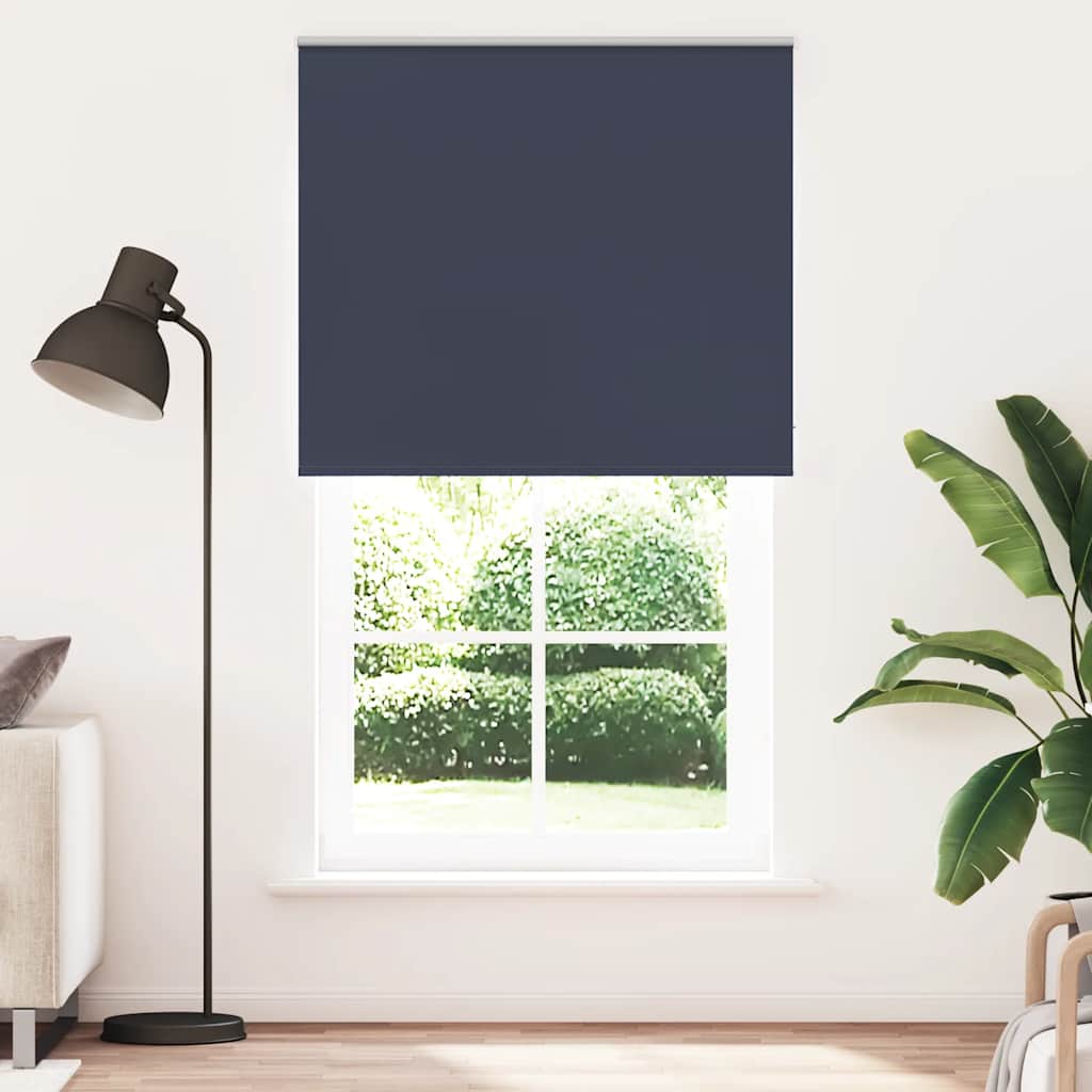 Vidaxl rolgordijn verduisterend 140x210 cm stofbreedte 136,6 cm blauw - Image 2
