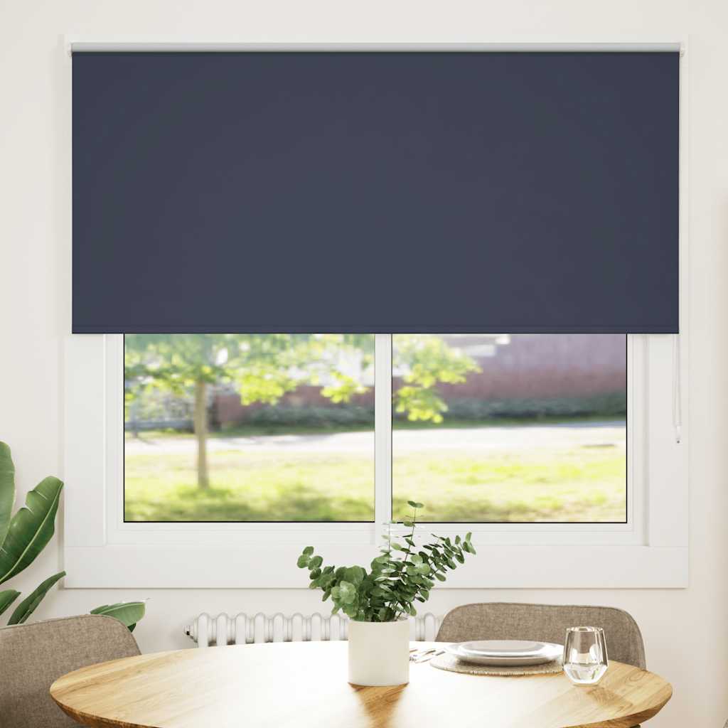 Vidaxl rolgordijn verduisterend 145x130 cm stofbreedte 141,6 cm blauw - Image 2