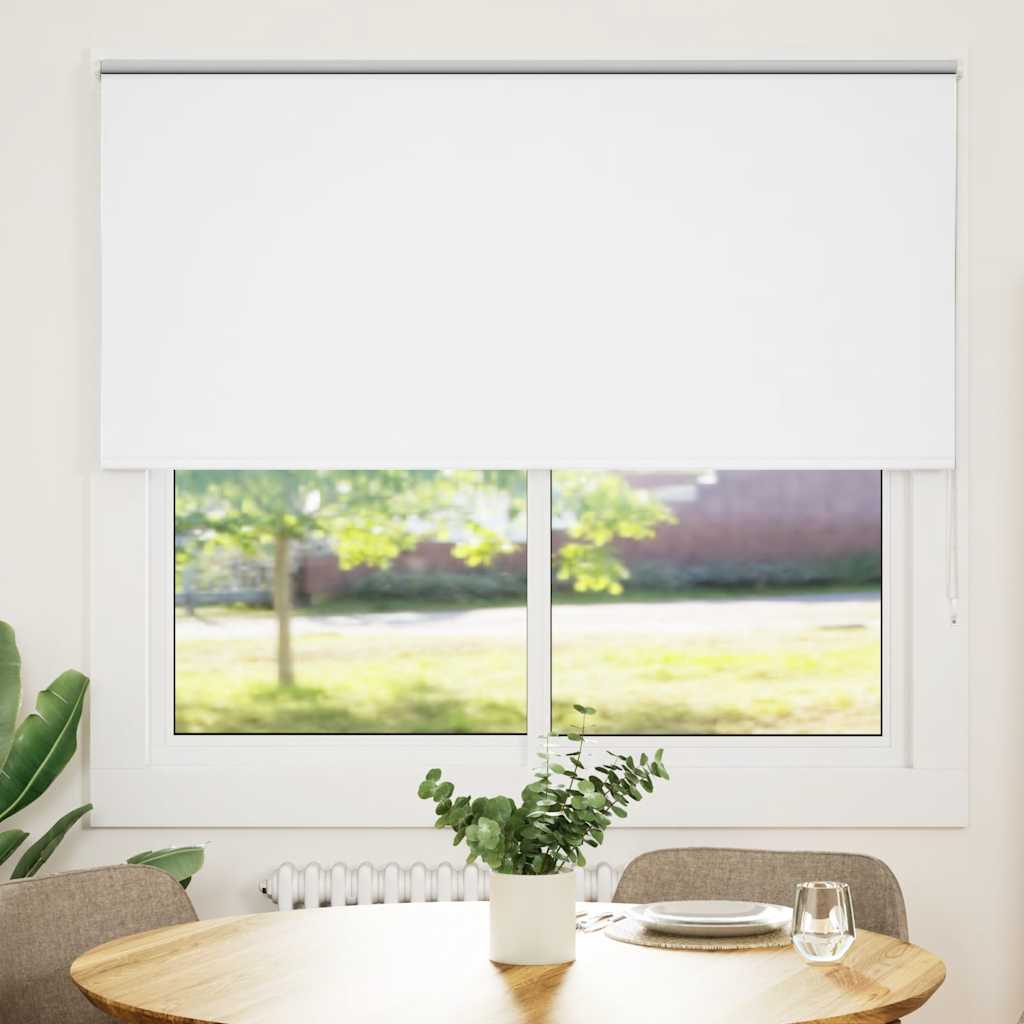 Vidaxl rolgordijn verduisterend 160x130 cm stofbreedte 156,6 cm wit - Image 2
