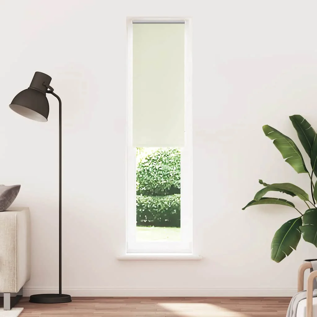 Vidaxl rolgordijn verduisterend 45x210 cm stofbreedte gebroken wit - Image 2