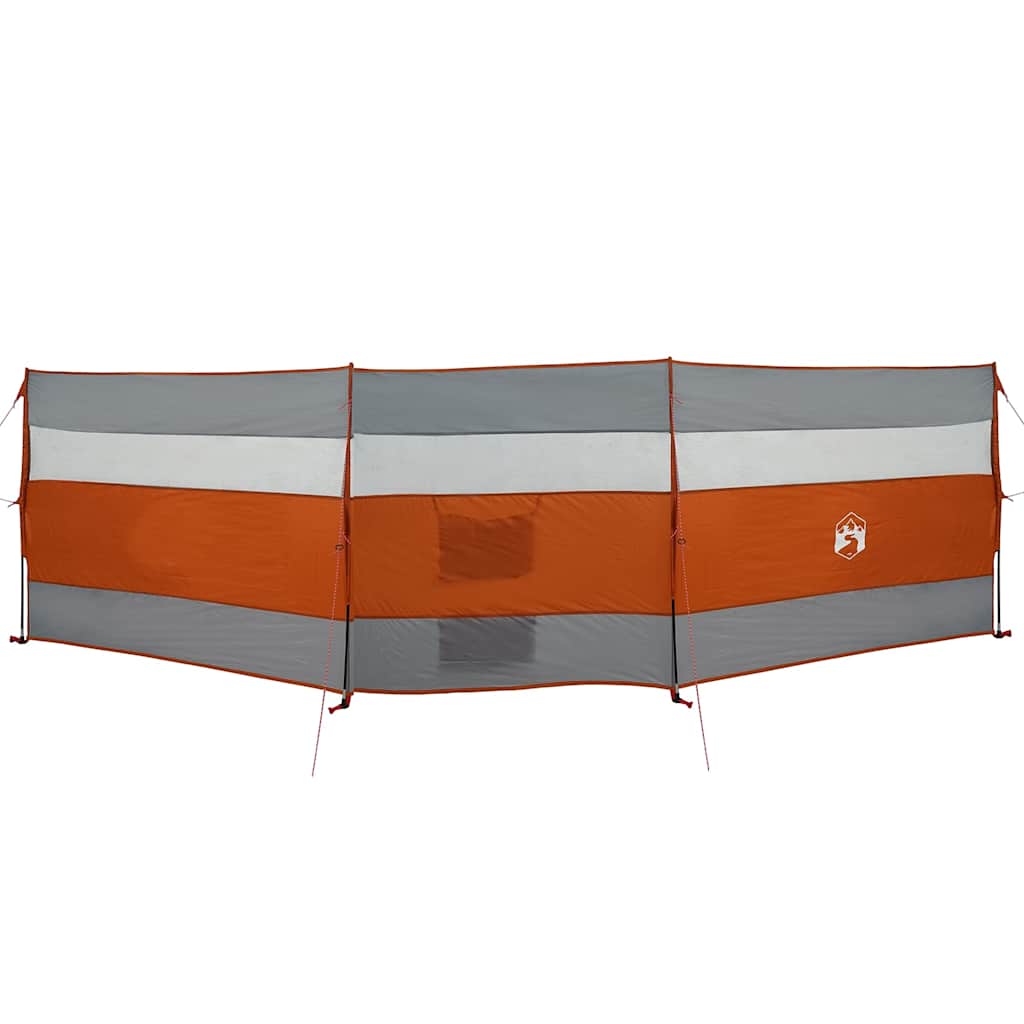 Vidaxl windscherm camping waterdicht 508x130 cm grijs en oranje - Image 2