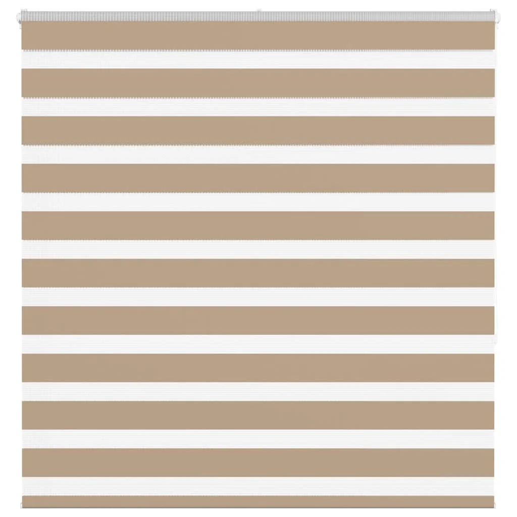 Vidaxl zebra blind 140x150 cm stofbreedte 135,9 cm polyester zandbruin