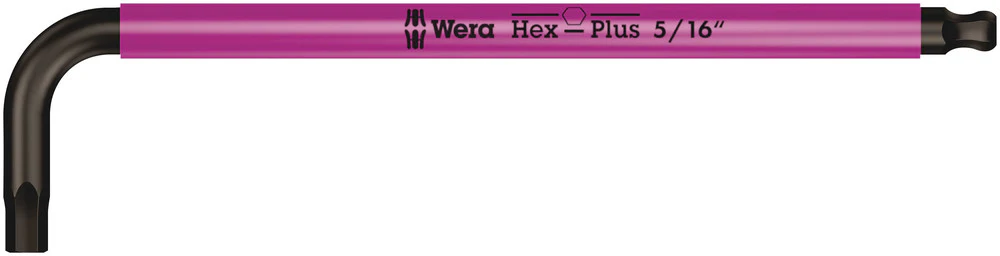 Wera 950 spkl stiftsleutel multicolour, inch maten, 3 16 duim leuchtorange - 1 stuk(s) - 05022634001